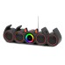 Тонколона Kisonli LED-918, Bluetooth, USB, SD, RGB, AUX, FM, Черен - 22317