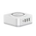 Безжично зарядно устройство LDNIO, 32W, Qi, 1 x Type-C F, 3 x USB F, PD, QC, PPS, Бял - 40294