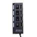 USB хъб No Brand, USB 2.0, 4 Порта, Черен - 12053