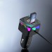FM Трансмитер Earldom ET-M98, Bluetooth, USB, Type-C, 3.1A, С кабел 3 в 1, Черен - 17768