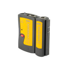 Тестер за LAN кабели, Jakemy JM-486AL, с LED фенер, Черен - 17620