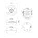 Смарт сензор No brand PST-HW400B, За движение, PIR, 360 градуса, Wi-Fi, Tuya Smart, Бял - 91004