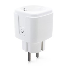 Смарт контакт No brand PST-ZEU-003, Мониторинг, 220V, 16A, Wi-Fi, Tuya Smart, Бял - 91017