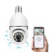 Смарт охранителна камера No brand PST-F1-3MP, 3.0Mp, PTZ, За фасунга E27, Wi-Fi, Tuya Smart, Бял - 91029
