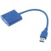 Преходник No brand, USB3.0 към VGA, Син - 18164