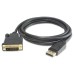 Кабел DeTech DP DVI M/M, 14+1 cooper,1.8м, Черен - 18276