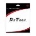 Кабел DeTech LAN - LAN, CAT 5 24AWG, 5m -18016