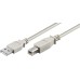 Кабел за принтер DeTech USB A - USB B, High Quality, 3.0m -18075