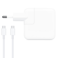 Адаптер DeTech, За Apple, 29W, Type-C, Бял - 328