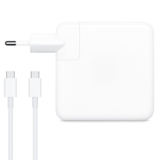 Адаптер DeTech, За Apple, 61W, Type-C, Бял - 352