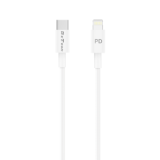 Кабел за данни DeTech DE-C29PDL, Type-C - Lightning, PD, 1.0m, Бял - 40113
