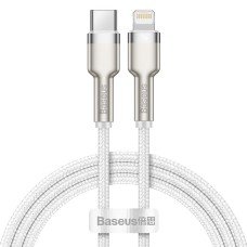 Кабел за данни Baseus Cafule, Type-C - Lightning, 20W, 1.0m, Бял - 40476