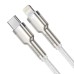 Кабел за данни Baseus Cafule, Type-C - Lightning, 20W, 1.0m, Бял - 40476