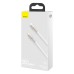 Кабел за данни Baseus Cafule, Type-C - Lightning, 20W, 1.0m, Бял - 40476