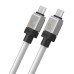 Кабел за данни Baseus CoolPlay, Type-C - Type-C, 100W, PD, 2.0m, Бял - 40444