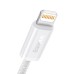 Кабел за данни Baseus Dynamic, Lightning, 1.0m, Бял - 40467