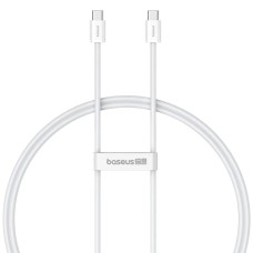 Кабел за данни Baseus Superior 2, Type-C - Type-C, 30W, PD, 1.0m, Бял - 40422