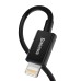 Кабел за данни Baseus Superior, Lightning, 1.0m, Черен - 40470