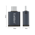 Преходник Earldom ET-OT60, USB F 3.0 към Type-C, OTG, Сив - 40212