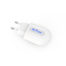 Мрежово зарядно устройство, DeTech, DE-28C, 5V/2.4A, 220V,1 x USB, С Type-C кабел, 1.0m, Бял - 14135