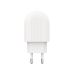 Мрежово зарядно устройство DeTech DE-28i, 5V/2.1A, 220V,1 x USB, С Lightning кабел, 1.0m, Бял - 14134
