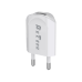 Мрежово зарядно устройство, DeTech, DE-11i, 5V/1A, 220V,1 x USB, С Lightning кабел, 1.0m, Бял - 14116