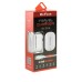 Мрежово зарядно устройство DeTech DE-15M, 5V/3.1A, 220V,2 x USB, С Micro USB кабел, 1.0m, Бял - 40096