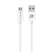 Мрежово зарядно устройство DeTech DE-28M, 5V/2.4A, 220V,1 x USB, С Micro USB кабел, 1.0m, Бял - 14133