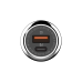 Зарядно устройство за кола LDNIO C1, 1xUSB QC3.0, 1xType-C PD, С Type-C кабел, Сив - 40078