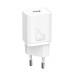 Мрежово зарядно устройство Baseus Super Si, 25W, С PD кабел, Бял - 40417