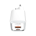 Мрежово зарядно устройство LDNIO A2318C, 20W, 1 x Type-C F, 1 x USB F, PD, QC, С Type-C кабел, Бял - 40291
