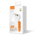 Мрежово зарядно устройство LDNIO A2526C, 45W, 1 x Type-C F, 1 x USB F, PD, QC, PPS, С Type-C кабел , Бял - 40286