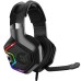 Слушалки Onikuma K10, За компютър, Микрофон, Подсветка, 3.5mm, USB, Черен - 20745