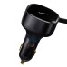 Зарядно устройство за кола Baseus Enjoyment Pro, 33W, 2xType-C Кабел, Черен - 40500