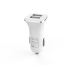 Зарядно устройство за кола DeTech, DE-C01i, 5V/2.4A, 12/24V, С Lightning кабел, 2 x USB, Бял - 14123