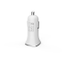 Зарядно устройство за кола DeTech, DE-C01i, 5V/2.4A, 12/24V, С Lightning кабел, 2 x USB, Бял - 14123
