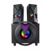 Тонколони Kisonli TM-1000U, Bluetooth, USB, AUX, SD, FM, 8W+2x4W, Черен - 22220