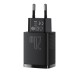 Мрежово зарядно устройство Baseus Compact, 20W, 1 x Type-C F, 1 x USB F, Черен - 40415