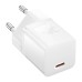 Мрежово зарядно устройство Baseus GaN5S Fast Charger 1C, 30W, 1 x Type-C F, Бял - 40409