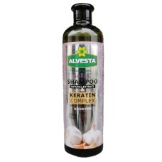 Алвеста Шампоан кератин комплекс, против косопад с екстракт от чесън, 700ml